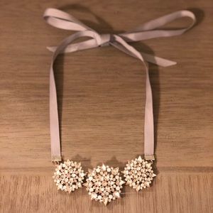 Tie Neck brooch jeweled necklace